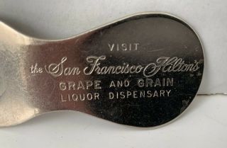 San Fransisco Hilton Advertising.  Shoe Horn Bottle Opener.  Multitasking