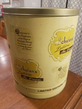 Vintage 40th Anniversary Schwan ' s Delicious Ice Cream Advertisement Tin 5
