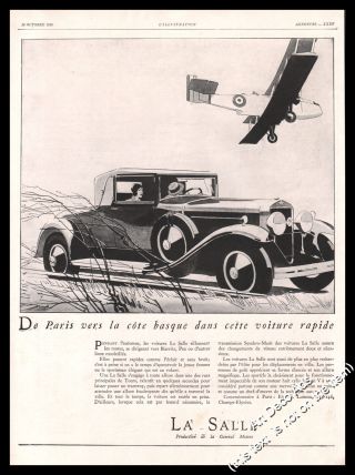 1929 Lasalle Car General Motors Cadillac Vintage Print Ad - Z1
