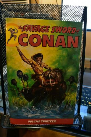 The Savage Sword Of Conan Volume 13 Dark Horse Deluxe Tpb Rare Oop Roy Thomas