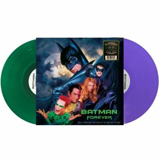Sealed/new Batman Forever Soundtrack Purple & Green Vinyl 2lp Limited Uo Edition