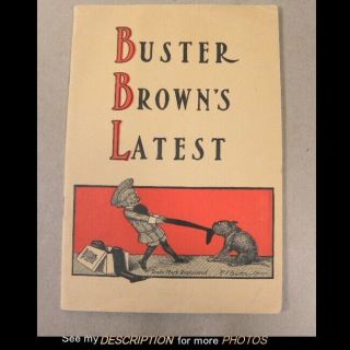 Scarce Buster Brown 1909 Latest Advertising Booklet 3 Comic Stories R F Outcault