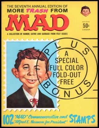More Trash From Mad 7 Vg,  (includes Attached Stamps) 1964 Ec