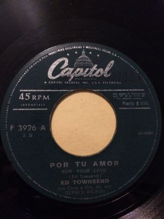 Ed Townsend - Chile Single 45 Rpm 7 " Vg,
