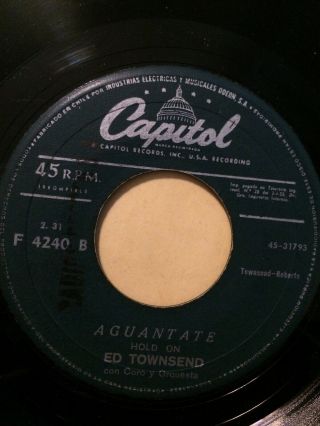 ED TOWNSEND - CHILE RARE SINGLE CAPITOL 45 RPM 7 