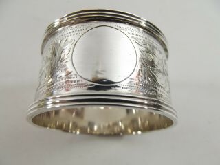 Antique Silver Napkin Ring Hallmarked Birmingham 1916 Ref 48/1