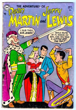 The Adventures Of Dean Martin And Jerry Lewis 14 In Vg - A Dc Comic