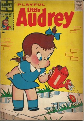 Playful Little Audrey 2 Harvey Comic 1957 Vg