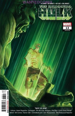 Immortal Hulk 13 Marvel Comic Book Feb 2019 Alex Ross 1