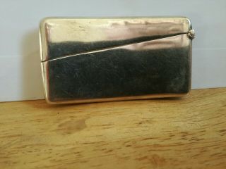 Solid Silver Card Case Chester 1902