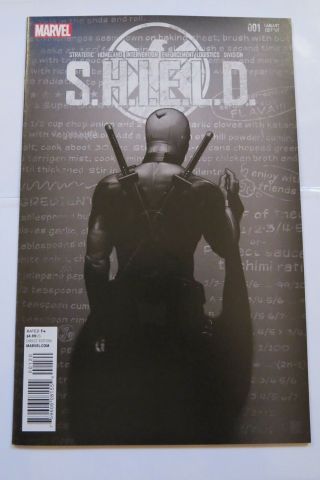 Shield 1 Deadpool Party Sketch Black And White Variant Cover Marvel Comics