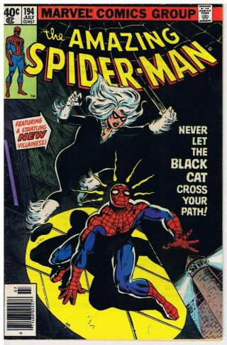Spiderman 194 1st Appearance Black Cat Outstanding Spider - Man