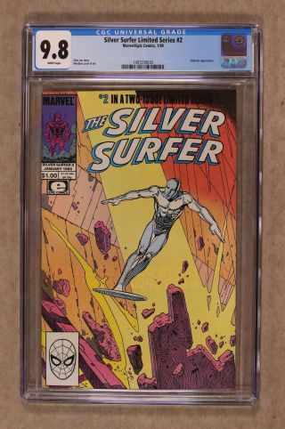 Silver Surfer Stan Lee/moebius 2 1989 Cgc 9.  8 1497259030