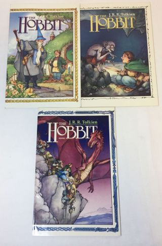 1989 The Hobbit Squarebound Comics 1 2 3 Full Set J.  R.  R.  Tolkien