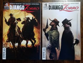 Django Zorro 1 Covers A & B Dynamite Vertigo 2014 Nm - Quentin Tarantino
