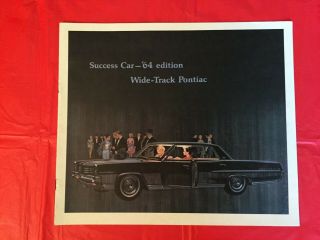 1964 Pontiac " Catalina Star - Chief Grand - Prix Bonneville " Dealer Sales Brochure