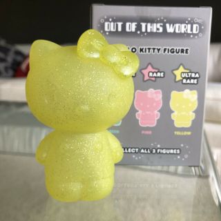 Ultra Rare Loot Crate Yellow Galactic Hello Kitty 3 " Figure Sanrio Vinyl