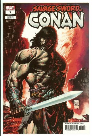 Savage Sword Of Conan 7 1:50 Phillip Tan Art Incentive Variant Marvel Comic 9.  2