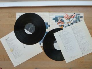 Pink Floyd The Wall Columbia PC2 36183 w/inner sleeves Lyrics by Roger Waters 3