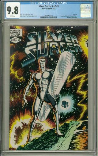 Silver Surfer Vol.  2 1 (marvel Comics,  1982) Cgc Graded 9.  8 White Pages