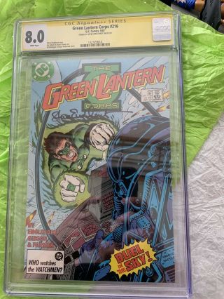 Autographed Green Lantern Corps Comic Book 216