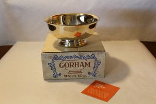 Vintage Gorham Silverplate Paul Revere 6.  5 " Bowl Yc779 - Old Stock - Nib