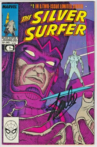 Silver Surfer 1 (epic Comics - 1988) Signed Stan Lee,  Nm - (9.  2) No