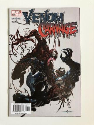 Venom Vs Carnage 1 Nm - 1st Toxin,  Patrick Mulligan,  Crain Cover Bagged Boarded
