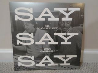 Paul Mccartney,  Michael Jackson - Say Say Say - 12 " Clear Vinyl Ltd.  1/3,  500 Nm