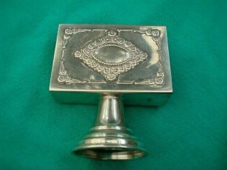 A Rare Solid Sterling Silver Hallmarked Vesta Case Match Box Holder Safe