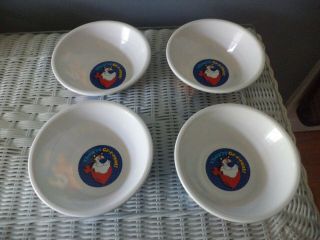 Kellogg’s Cereal Bowls,  4 - Tony The Tiger,  Frosted Flakes Bowls