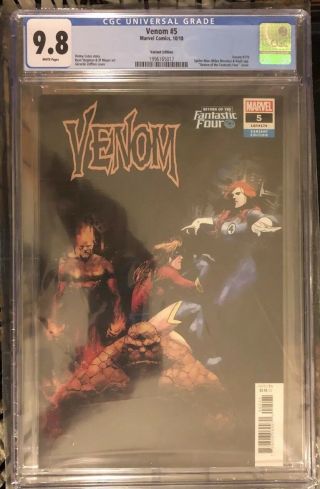 Venom Vol 4 5 Zaffino Fantastic Four Variant Cgc 9.  8 Cates