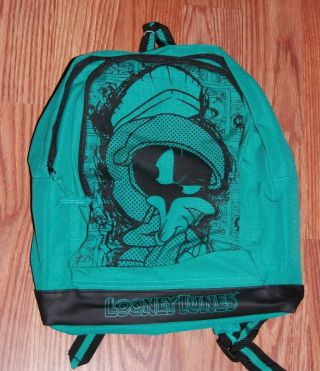 Rare Nos Vintage Looney Tunes Marvin The Martian Backpack Bookbag