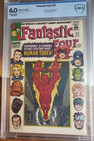 Fantastic Four 54 Cgc 6.  0 Inhumans.  Stan Lee,  Jack Kirby.