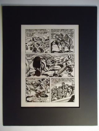 1976 Marvel Captain America 197 Page 3 Jack Kirby & F.  Giacoia Production Art