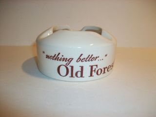 Old Forester Kentucky Bourbon Whiskey Vintage Advertising Pottery Ashtray
