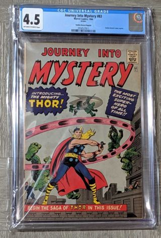 Journey Into Mystery 83 Cgc 4.  5 Marvel 1966 Golden Record Reprint 1st App.  Thor