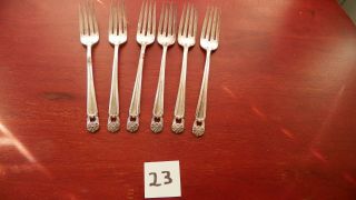 Set Of 6 1847 Rogers Eternally Yours Dinner Forks Silver Plate International
