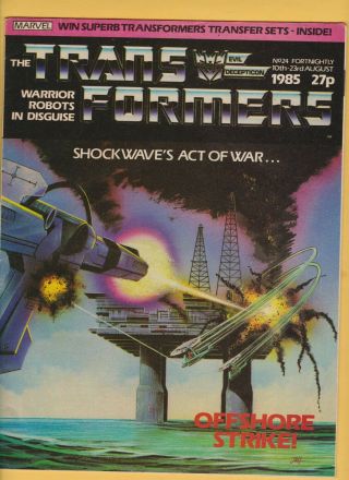 Marvel Uk The Transformers 24 (1985) British Weekly Comic