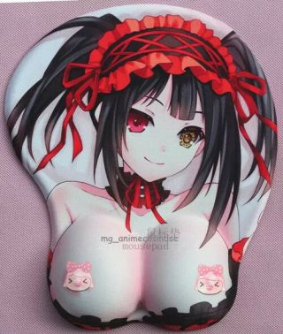 Sexy Anime Date·a·live Tokisaki Kurumi 3d Mouse Pad Wrist Rest Cushion Mousepad