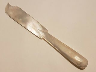 Mother Of Pearl Caviar Knife Hand Carved