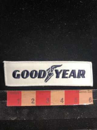 Fairly Long - Blue On Black Goodyear Good Year Tires Advertising Patch 93j7
