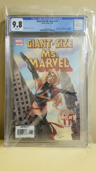 Giant - Size Ms.  Marvel 1 Cgc 9.  8 1st App Of Chewie (goose) The Cat Highest On Eba
