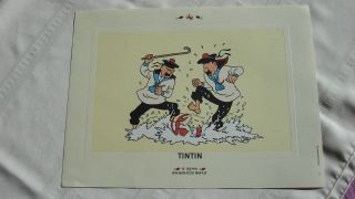 Tintin - Poster / Affiche " Le Tresor De Rackam Le Rouge "