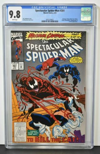 Spectacular Spider - Man 201 (1993) Cgc Graded 9.  8 Sal Buscema Cover & Art