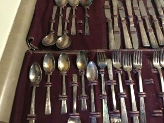 VTG WM.  Rogers.  MFG.  Co 44 Piece Extra Plate IS Flatware Set,  crafts,  projects 2