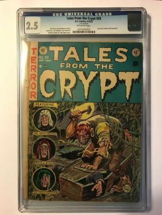 Tales From The Crypt 29 Cgc 2.  5 Off - White Pages