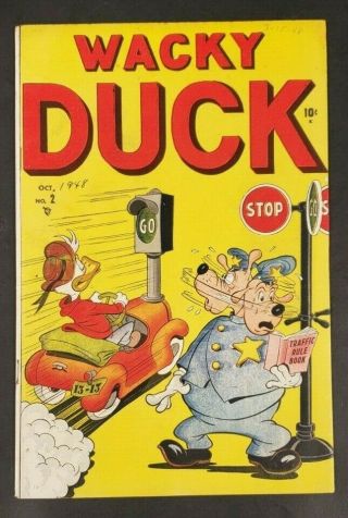 1948 No.  2 Current Detective Stories Inc.  Wacky Duck 10 Cents Rare Cs3