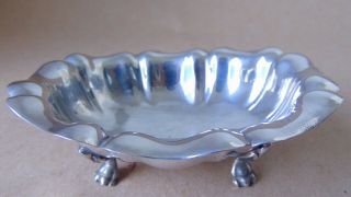 Antique 800 Solid Silver Fluted Sweet/ Nut Bowl