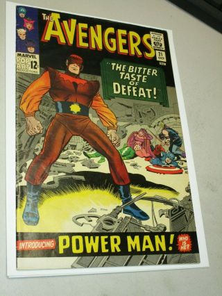 The Avengers 21 - 1st App Of Power Man Iron Man Thor Captain America Marvel